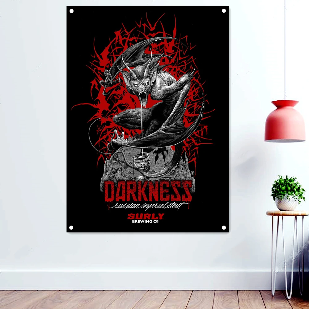DARKNESS Heavy Metal Music Rock Band Banner Wall Chart Fantastically Brutal Dark Art Flag Skull Tattoo Art Poster Hanging Cloth
DARKNESS Heavy Metal Music Rock Band Banner Wall Chart Fantastically Brutal Dark Art Flag Skull Tattoo Art Poster Hanging Cloth