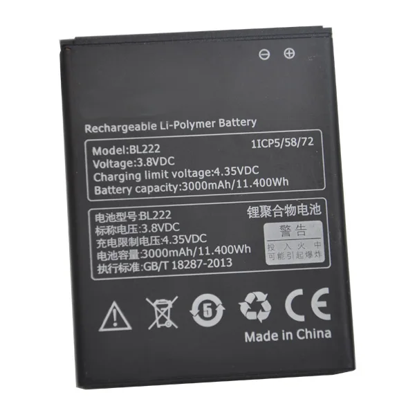 

OHD Original High Quality BL222 BL 222 Battery For Lenovo S660 S668T S 660 668T 3000mAh