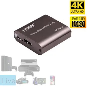 4K 60HZ TV Loop Out HDMI Capture Card Audio Video Recording Plate Live Streaming USB 2.0 3.0 1080p Grabber for PS4 Game Camera
4K 60HZ TV Loop Out HDMI Capture Card Audio Video Recording Plate Live Streaming USB 2.0 3.0 1080p Grabber for PS4 Game Camera