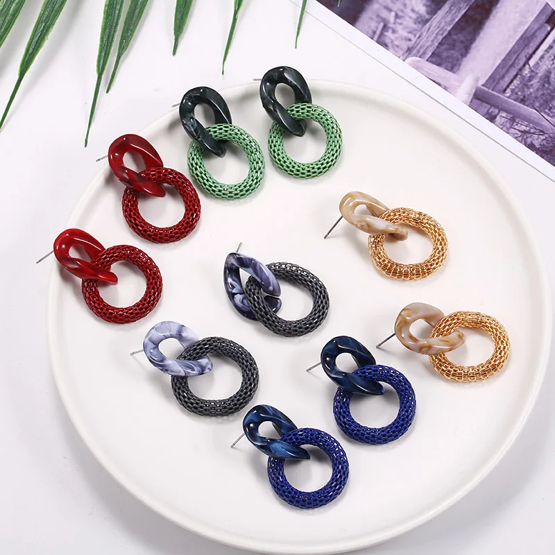 Round Resin Hot Sale 1Pair Unique Big Party Drop Earring Graceful Geometry 2020 Korean Seaside Vintage Acrylic Oval Circle
Round Resin Hot Sale 1Pair Unique Big Party Drop Earring Graceful Geometry 2020 Korean Seaside Vintage Acrylic Oval Circle