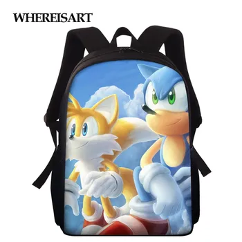 WHEREISART School Bags Hot Game Sonic The Hedgehog Design Kids School Backpack Bag Cartoon Children's Book Bag Bolsa Customized
WHEREISART School Bags Hot Game Sonic The Hedgehog Design Kids School Backpack Bag Cartoon Children's Book Bag Bolsa Customized