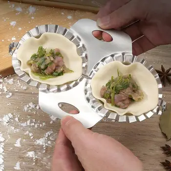 Dropshipping Stainless Steel Dumpling Artifact Tool Press Dumpling Mold Double Head DIY Dumplings Wrapper Maker Kitchen Gadgets
Dropshipping Stainless Steel Dumpling Artifact Tool Press Dumpling Mold Double Head DIY Dumplings Wrapper Maker Kitchen Gadgets