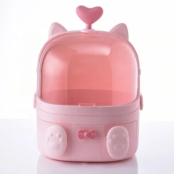 Lovely pink cat cosmetic organizer portable makeup organizer with drawer
Lovely pink cat cosmetic organizer portable makeup organizer with drawer