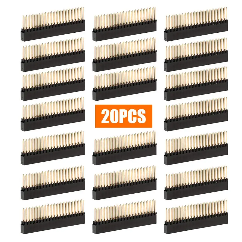 Pastall 2x20 Pins Stacking Header for Raspberry Pi A+/Model B+/2/3/4 (Pack of 20)
Pastall 2x20 Pins Stacking Header for Raspberry Pi A+/Model B+/2/3/4 (Pack of 20)