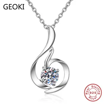 Geoki Passed Diamond Test 0.8CT Round Perfect Cut Moissanite Pendant Necklace 925 Sterling Silver Diamond Necklace Fine Jewelry
Geoki Passed Diamond Test 0.8CT Round Perfect Cut Moissanite Pendant Necklace 925 Sterling Silver Diamond Necklace Fine Jewelry