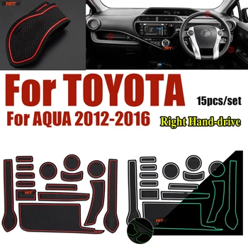 For Toyota AQUA 2012-2016 Anti-slip Rubber Cup Mat Cushion Door Groove Pad Car Interior Slot Gate Mat 15pcs/set Right Hand-drive 
For Toyota AQUA 2012-2016 Anti-slip Rubber Cup Mat Cushion Door Groove Pad Car Interior Slot Gate Mat 15pcs/set Right Hand-drive
