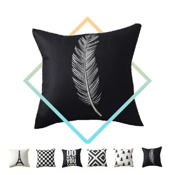 Cushion Cover Simple Black and White Back Cushion Cover Throw Pillow Case Striped Grid Triangular Geometric
Cushion Cover Simple Black and White Back Cushion Cover Throw Pillow Case Striped Grid Triangular Geometric