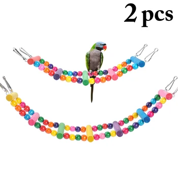 2PCS Bird Ladder Toy Bite-resistant Creative Parrot Chew Toy Bird Swing Toy Colorful Bead Swing Toy Parrot Funny Favor Toy
2PCS Bird Ladder Toy Bite-resistant Creative Parrot Chew Toy Bird Swing Toy Colorful Bead Swing Toy Parrot Funny Favor Toy