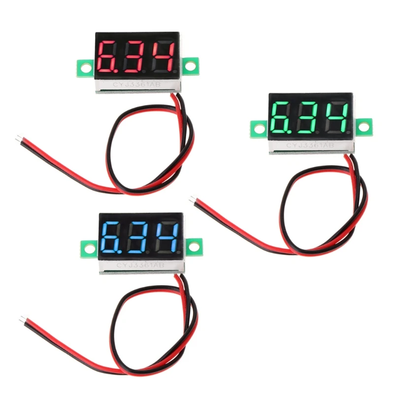 Mini Digital Voltmeter 0.36" 2-wires DC 2.5-32V LED Volt Meter Voltage Gauge DC Voltmeter
Mini Digital Voltmeter 0.36" 2-wires DC 2.5-32V LED Volt Meter Voltage Gauge DC Voltmeter