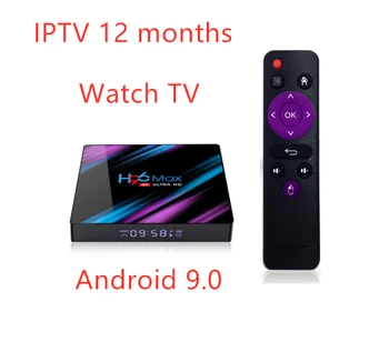 H96MAX with Europe IPTV 12 months Adroid 9.0 Smart TV BOX Rockchip RK3318 H.265 4K Google media player H96 MAX Set Top Box PK
H96MAX with Europe IPTV 12 months Adroid 9.0 Smart TV BOX Rockchip RK3318 H.265 4K Google media player H96 MAX Set Top Box PK