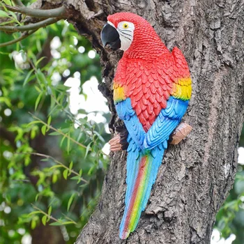 Resin Parrot Statue Wall Mounted DIY Outdoor Garden Tree Decoration Animal Sculpture Ornament-Right
Resin Parrot Statue Wall Mounted DIY Outdoor Garden Tree Decoration Animal Sculpture Ornament-Right