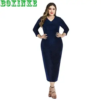 Spring Fashion New Large Womens Luminous Dress European And American Women V Neck Elastic Knitting Sexy Dresses Free Shipping
Spring Fashion New Large Womens Luminous Dress European And American Women V Neck Elastic Knitting Sexy Dresses Free Shipping