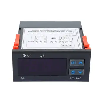 STC-9100 Temperature Control Regulator Cold Storage Freezer Temperature Controller Cooling Frost Alarm Dual Sensor 2019 Hot Sale 
STC-9100 Temperature Control Regulator Cold Storage Freezer Temperature Controller Cooling Frost Alarm Dual Sensor 2019 Hot Sale