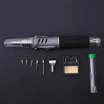 10 in 1 Soldering Iron Kit Automatic Ignition Butane Cordless Welding Torch Tools Kit Electric Gas Soldering Set Blow Torch Pen
10 in 1 Soldering Iron Kit Automatic Ignition Butane Cordless Welding Torch Tools Kit Electric Gas Soldering Set Blow Torch Pen