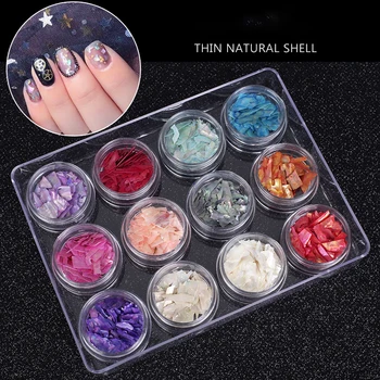 12 Boxes mix colors Irregular Color-changing Abalone Slice Natural Sea Shell Fragment Nail Art Paillette Decoration DIY Manicure
12 Boxes mix colors Irregular Color-changing Abalone Slice Natural Sea Shell Fragment Nail Art Paillette Decoration DIY Manicure