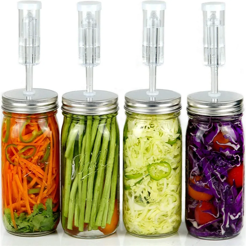 Vegetable Airlock Fermentation Lids Kit DIY Fruit With Silicone Rings Food Making Home Kitchen Tin For Mason Wide Mouth Jar
Vegetable Airlock Fermentation Lids Kit DIY Fruit With Silicone Rings Food Making Home Kitchen Tin For Mason Wide Mouth Jar