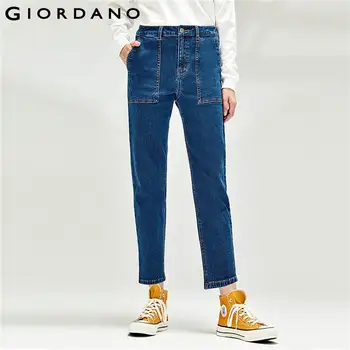 Giordano Women Jeans Patch Pockets High Rise Straight Jeans Pacth Pockets Zip Fly Button Closure Vaqueros Mujer 05410720 
Giordano Women Jeans Patch Pockets High Rise Straight Jeans Pacth Pockets Zip Fly Button Closure Vaqueros Mujer 05410720