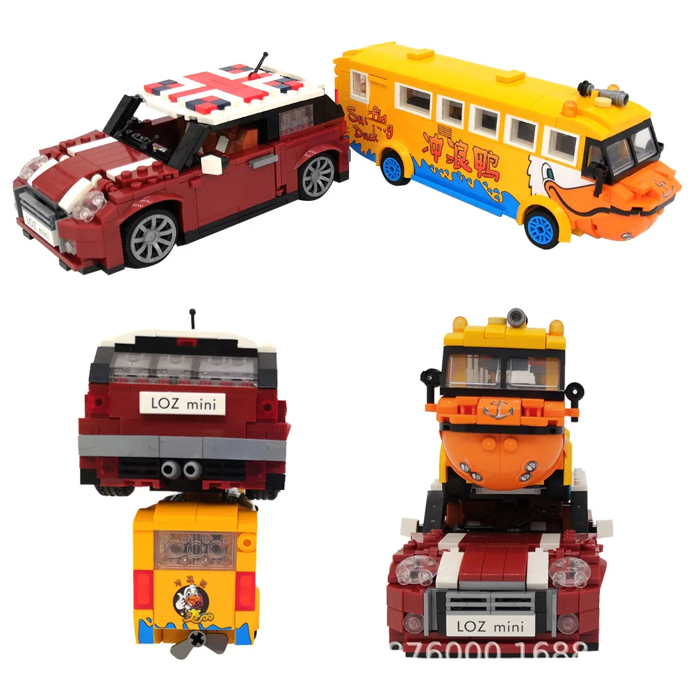 LOZ Authorized 1111 Mini Cooper Convertible Car Model Cooper "Mini 1115 Surfing Duck Bus 2019 
LOZ Authorized 1111 Mini Cooper Convertible Car Model Cooper "Mini 1115 Surfing Duck Bus 2019