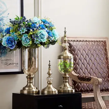 TRANSPARENT CRYSTAL GLASS VASE SIMULATION FLOWER ARRANGING FURNISHING ARTICLES TABLE TV ARK HOME DECORATION
TRANSPARENT CRYSTAL GLASS VASE SIMULATION FLOWER ARRANGING FURNISHING ARTICLES TABLE TV ARK HOME DECORATION