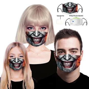 Fashion Filtered Dust Mask 3D Clown Pattern Face Mouth Mask Reusable Protection 7pc PM2.5 Filter Mouth Mask Proof Bacteria Masks
Fashion Filtered Dust Mask 3D Clown Pattern Face Mouth Mask Reusable Protection 7pc PM2.5 Filter Mouth Mask Proof Bacteria Masks