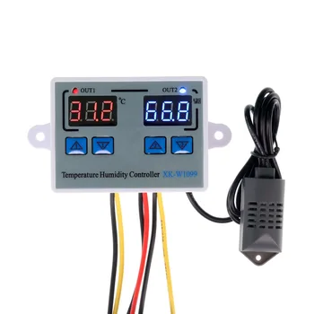 Digital Temperature Humidity Controller Egg Incubator Thermostat Humidity Controller Regulator Heating Cooling Control W1099
Digital Temperature Humidity Controller Egg Incubator Thermostat Humidity Controller Regulator Heating Cooling Control W1099