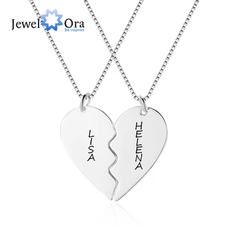 Personalized Name Couple Necklaces for Women Customized 2 Hearts Engraved Pendant Jewelry BFF Friendship Gift (NE102384) 
Personalized Name Couple Necklaces for Women Customized 2 Hearts Engraved Pendant Jewelry BFF Friendship Gift (NE102384)