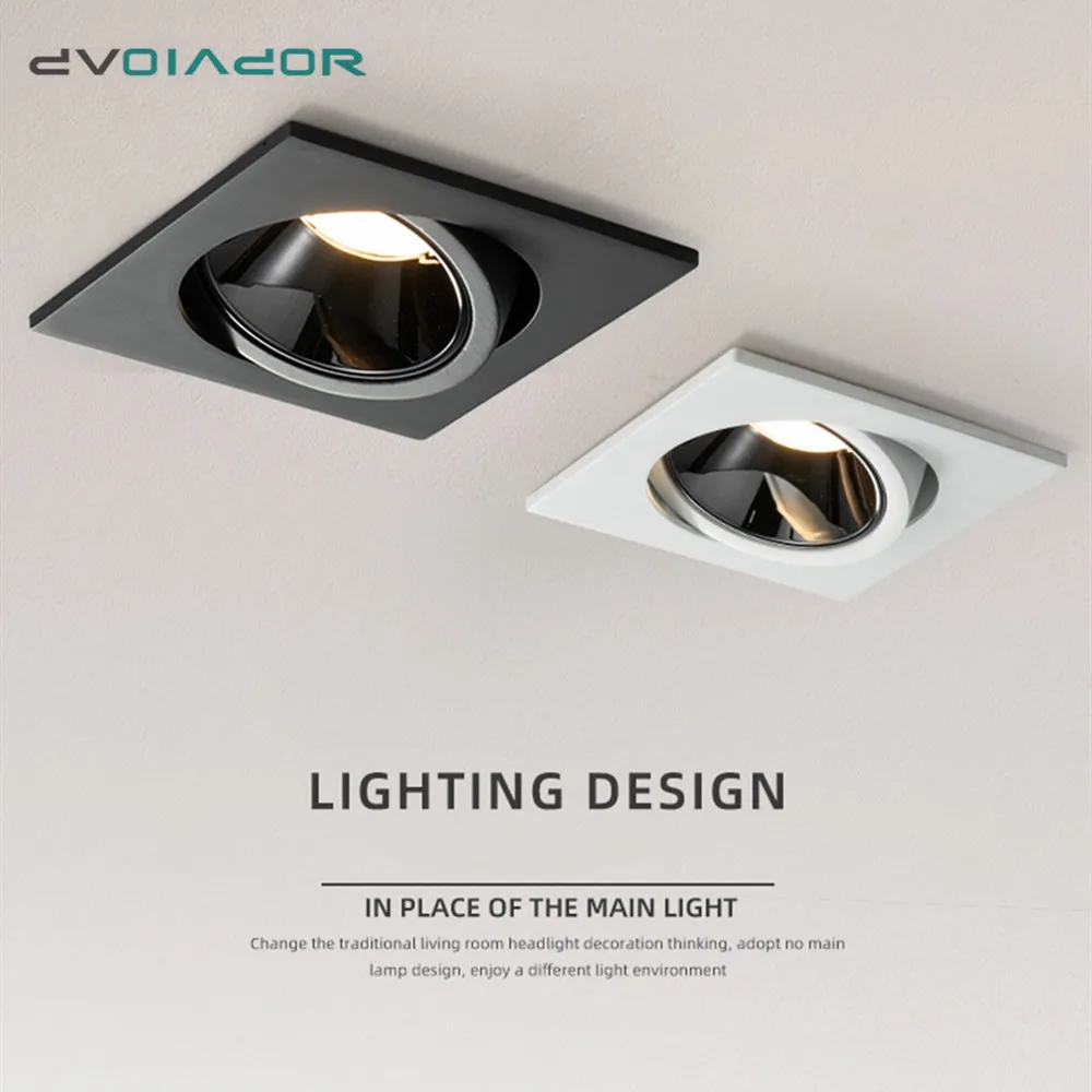 Recessed Led Downlight Square Indoor Ceiling Lamp Light 7W 12W Dimmable COB Anti-glare Ceiling SpotLight For Living Room Bedroom
Recessed Led Downlight Square Indoor Ceiling Lamp Light 7W 12W Dimmable COB Anti-glare Ceiling SpotLight For Living Room Bedroom