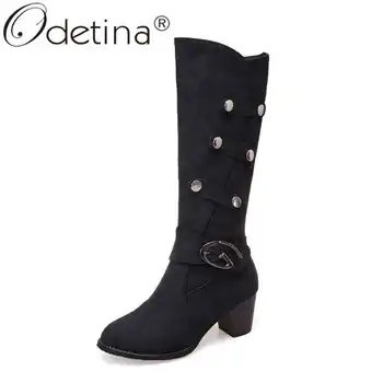 Odetina New Fashion Women Chunky Block High Heel Buckle Strap Mid Calf Boots Autumn Winter Shoes Comfort Boots Metal Decoration
Odetina New Fashion Women Chunky Block High Heel Buckle Strap Mid Calf Boots Autumn Winter Shoes Comfort Boots Metal Decoration