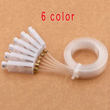 2meter 6 color ink tube hose pipe pipe line with square damper screw nuts oring for For Epson XP600 TX800 ink damper filter
2meter 6 color ink tube hose pipe pipe line with square damper screw nuts oring for For Epson XP600 TX800 ink damper filter