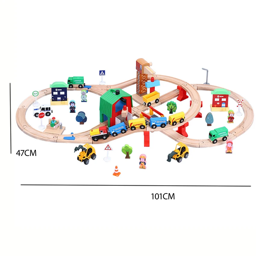 Small train shipping yard set block track train toy set compatible with wooden small train track children train game
Small train shipping yard set block track train toy set compatible with wooden small train track children train game