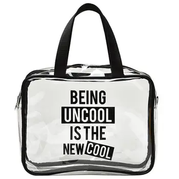 Large Capacity Transparent Waterproof Makeup Bag Creative Portable Splash Proof Letter Printing Cosmetic Bag Toiletry Pouch
Large Capacity Transparent Waterproof Makeup Bag Creative Portable Splash Proof Letter Printing Cosmetic Bag Toiletry Pouch