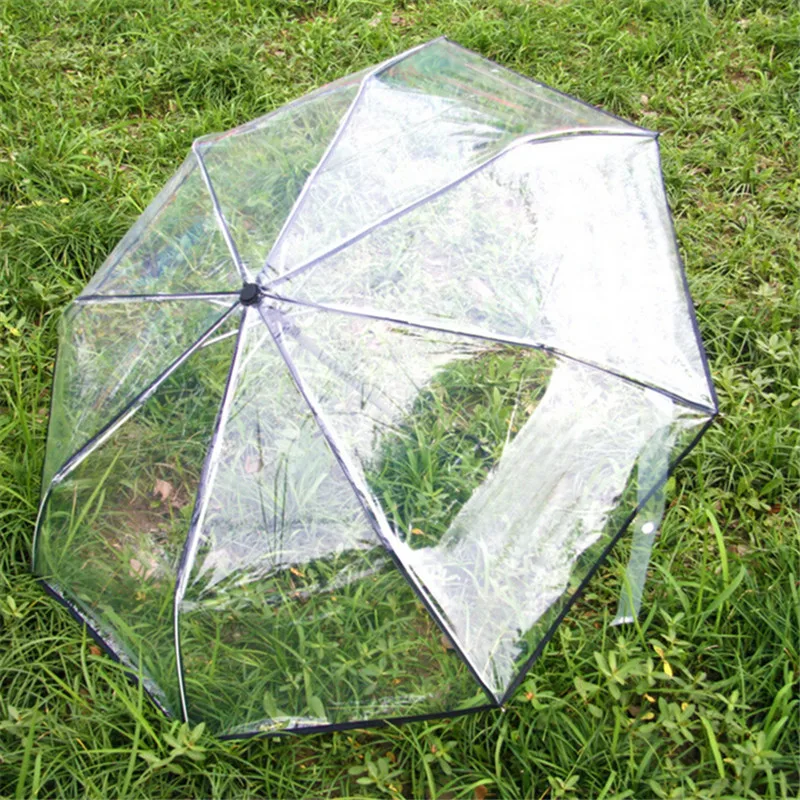 Transparent Umbrella Fashion Automatic Open Close Folding Umbrella Compact Windproof Rain Transparent
Transparent Umbrella Fashion Automatic Open Close Folding Umbrella Compact Windproof Rain Transparent