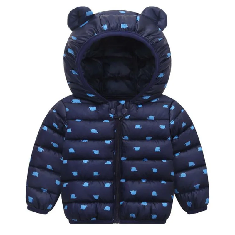 Winter Jacket Baby Girl Coat 4 Colors Hooded Wear for Kids Down Warm Clothes |