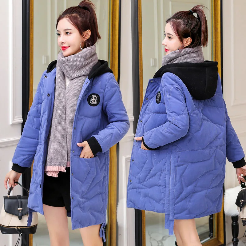 2019 Winter New Style Korean-style Mid-length Loose-Fit Cotton-padded Jacket Elegant Versatile Single Breasted Cotton-padded Clo
2019 Winter New Style Korean-style Mid-length Loose-Fit Cotton-padded Jacket Elegant Versatile Single Breasted Cotton-padded Clo