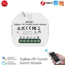 Tuya Smart WiFi Curtain Switch Module For Roller Shutter Blinds Motor Smart Home Life Google Home Alexa Voice Control App Timer
Tuya Smart WiFi Curtain Switch Module For Roller Shutter Blinds Motor Smart Home Life Google Home Alexa Voice Control App Timer