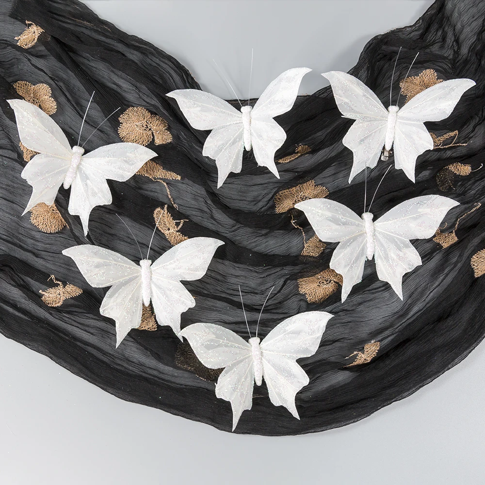 3 pc Artificial Feather Butterfly Decoration Halloween Christmas Holiday Supplies Christmas Tree Decoration Home Decoration
3 pc Artificial Feather Butterfly Decoration Halloween Christmas Holiday Supplies Christmas Tree Decoration Home Decoration