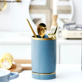 Nordic Gray-blue Chopsticks Cage Ceramics Household Kitchen Kitchenware Drain Tank Knife Cross Spoon Chopsticks Drain Cage
Nordic Gray-blue Chopsticks Cage Ceramics Household Kitchen Kitchenware Drain Tank Knife Cross Spoon Chopsticks Drain Cage