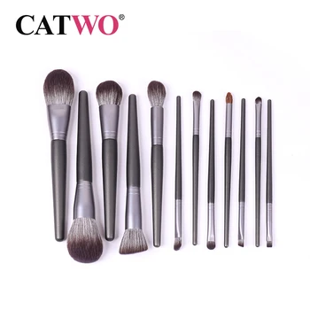 Catwo Black Makeup brush set Professional Natural Synthetic hair brush Foundation Powder Contour Eyeshadow make up brushes
Catwo Black Makeup brush set Professional Natural Synthetic hair brush Foundation Powder Contour Eyeshadow make up brushes