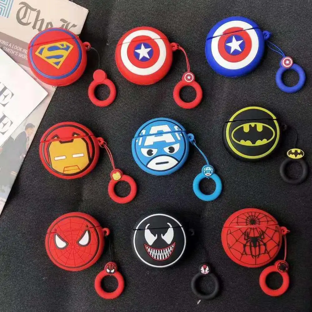 Marvel Avengers Silicone For Apple AirPods Case Bluetooth Wireless Cartoon Earphone Cover Coque Protection Shell Iron Man
Marvel Avengers Silicone For Apple AirPods Case Bluetooth Wireless Cartoon Earphone Cover Coque Protection Shell Iron Man