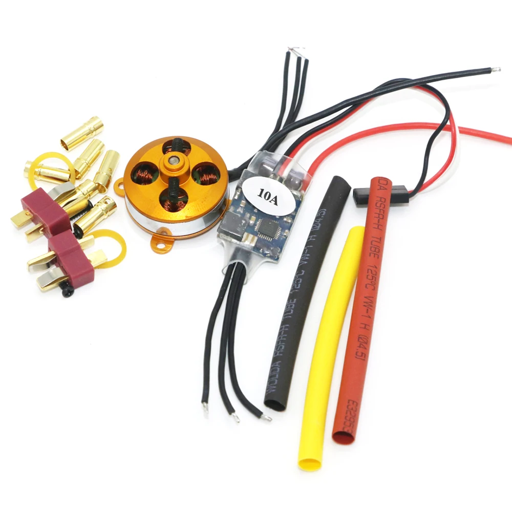 Бесщеточный микро-двигатель A2204 1400KV 7.5A 50W SP с креплением + 10A ESC для радиоуправляемого самолета/квадрокоптера KK UFO
Бесщеточный микро-двигатель A2204 1400KV 7.5A 50W SP с креплением + 10A ESC для радиоуправляемого самолета/квадрокоптера KK UFO