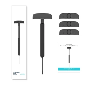 Men Back Shaver Adjustable Stretchable Hair Trimmer Leg Razor Long Handle Removal Shaving Self Groomer Tool
Men Back Shaver Adjustable Stretchable Hair Trimmer Leg Razor Long Handle Removal Shaving Self Groomer Tool