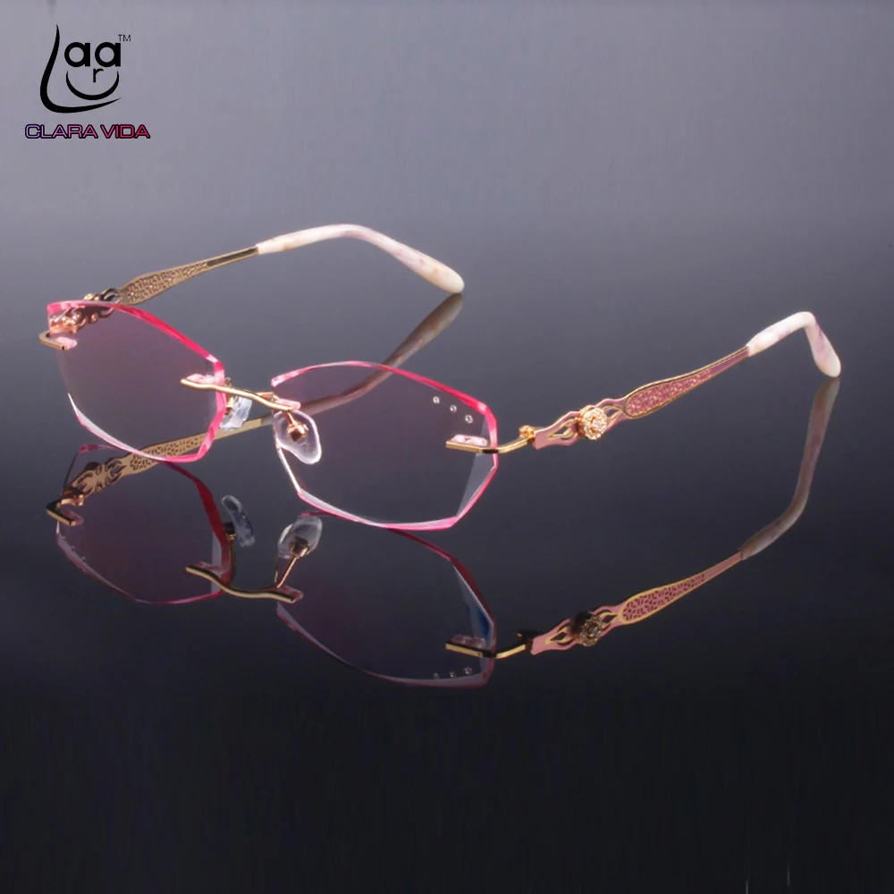 Luxury PRIVATE Custom Manual Pure Titanium Frame Diamond Cut High-elastic Tinted Lenses Ladies Prescription Glasses Photochromic
Luxury PRIVATE Custom Manual Pure Titanium Frame Diamond Cut High-elastic Tinted Lenses Ladies Prescription Glasses Photochromic