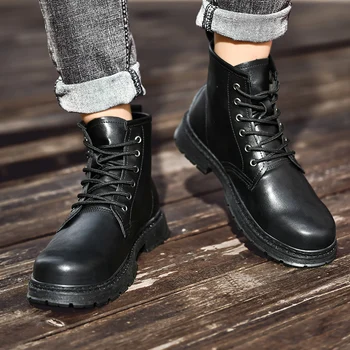 Men Boots New High Quality Genuine Leather Boots Couple Ankle Boots Platform Boots Men Motorcycle Boots
Men Boots New High Quality Genuine Leather Boots Couple Ankle Boots Platform Boots Men Motorcycle Boots