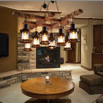 Vintage Pendant Lights Retro Bar Industrial Solid Wood Pendant Lamps Personality Old Boat Loft Art Suspension Lighting Luminaire
Vintage Pendant Lights Retro Bar Industrial Solid Wood Pendant Lamps Personality Old Boat Loft Art Suspension Lighting Luminaire