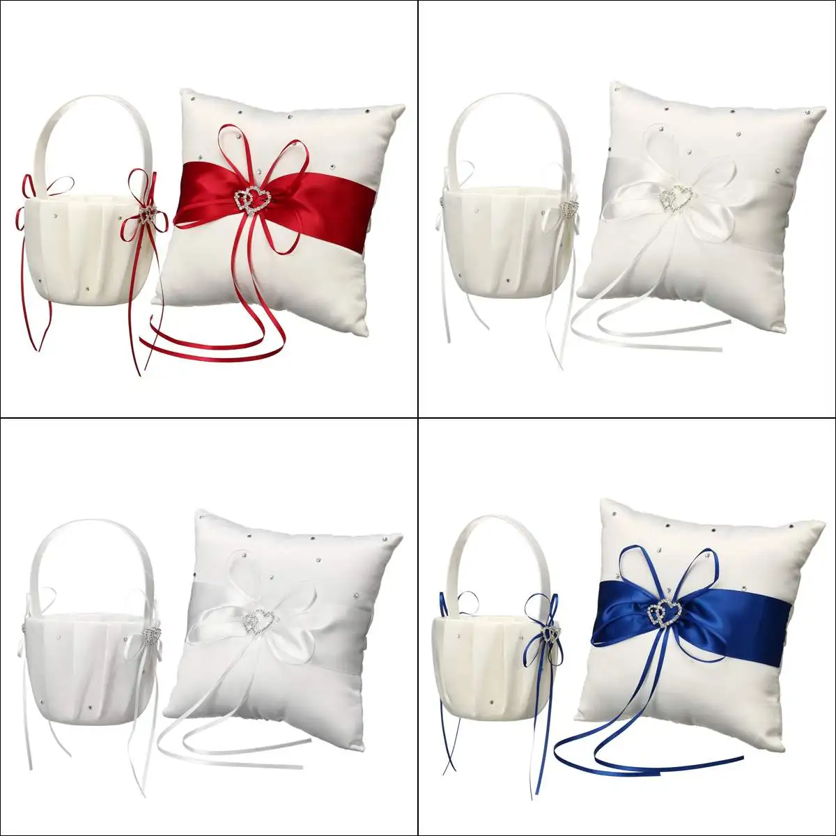 20x20cm Square Ring Pillow Rhinestone Basket Set Wedding Decoration Valentine's Day Engagement Party DIY Photo Props 4 Colors
20x20cm Square Ring Pillow Rhinestone Basket Set Wedding Decoration Valentine's Day Engagement Party DIY Photo Props 4 Colors