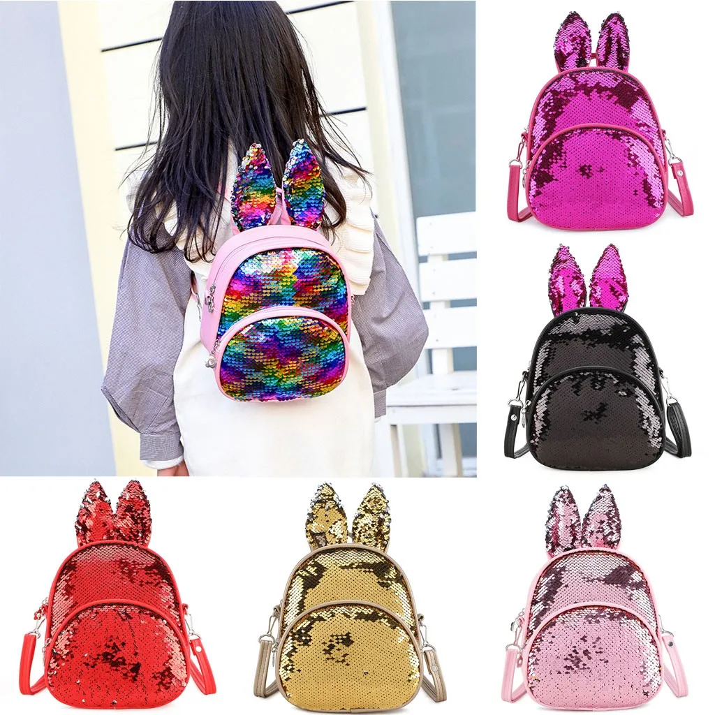 bagpack Fashion Trend Sequins Cute Rabbit Ears Children's mini School backpack Bag Student Shoulder Bag mochila feminina for boy
bagpack Fashion Trend Sequins Cute Rabbit Ears Children's mini School backpack Bag Student Shoulder Bag mochila feminina for boy