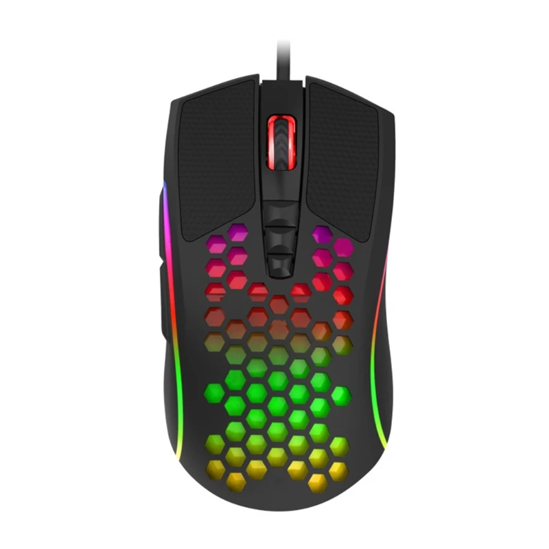 Fast8 Keys Colorful RGB Light Weight Wired Mouse Hollow-out Honeycomb Shell Gaming Mouce Mice 6 DPI Adjustable
Fast8 Keys Colorful RGB Light Weight Wired Mouse Hollow-out Honeycomb Shell Gaming Mouce Mice 6 DPI Adjustable