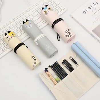 Cute Creative Cute Cat Pencil Case Rolling Curtain Dual Purpose Multi-function Pen Bag Students Personality Stationery
Cute Creative Cute Cat Pencil Case Rolling Curtain Dual Purpose Multi-function Pen Bag Students Personality Stationery
