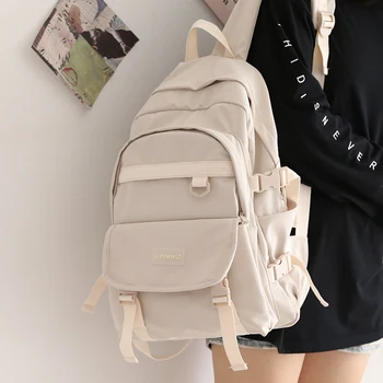 Solid Color Female Backpack for Girls Korean Large-capacity School Bag for Teenage Girl Boy Students School Backpack College New
Solid Color Female Backpack for Girls Korean Large-capacity School Bag for Teenage Girl Boy Students School Backpack College New