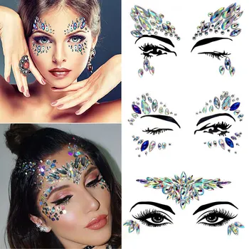 DIY Eyebrow Face Body Art Crystal Glitter Jewels Christmas Festival Party Eye Mermaid Adhesive Tattoo Stickers Makeup Xmas Decor
DIY Eyebrow Face Body Art Crystal Glitter Jewels Christmas Festival Party Eye Mermaid Adhesive Tattoo Stickers Makeup Xmas Decor
